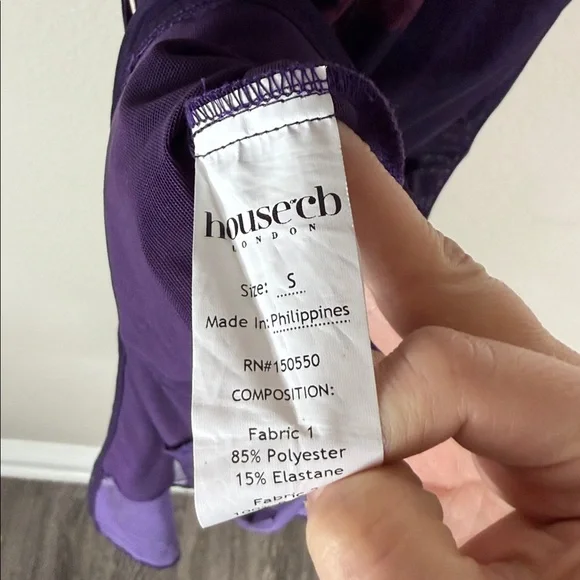 House of CB Aiza Grape Floral Print Maxi Dress - Picture 13 of 13